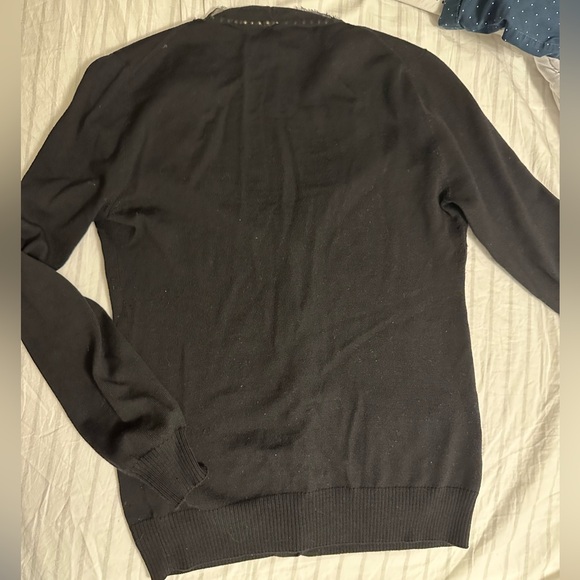 Fendi black wool cardigan with pockets and trim - IT40 / US6 - Picture 7 of 8